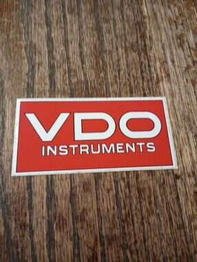 Vintage VDO instruments Rat Rod Hot Rot Race Car Vintage Decal Sticker